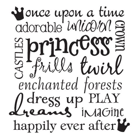 Princess Subway Art Wall Quotes™ Decal | WallQuotes.com