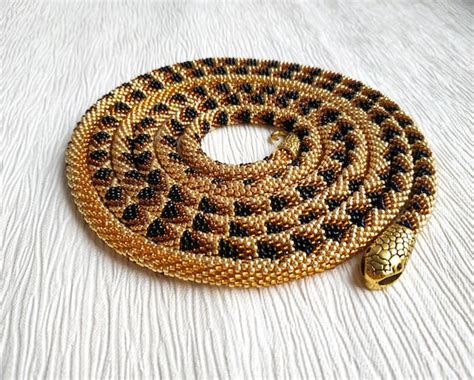 Snake Necklace Gold Snake Choker Snake Jewelry For Women Etsy