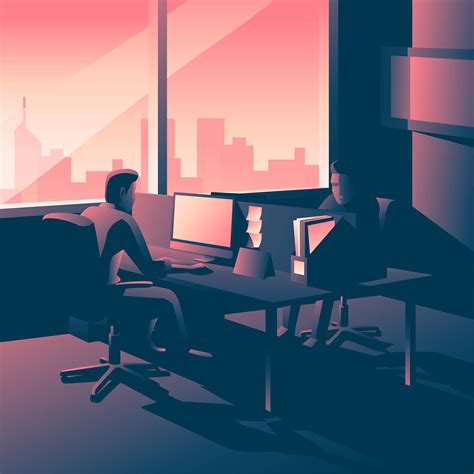 Office Hour Illustration Vector 524524 Vector Art at Vecteezy