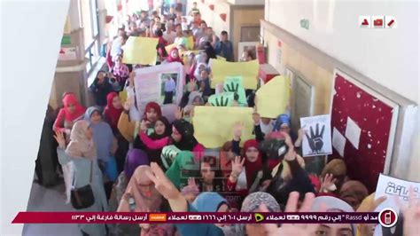 وقفة طلاب ضد الانقلاب كلية اداب جامعة عين شمس للتنديد بحبس زملائهم