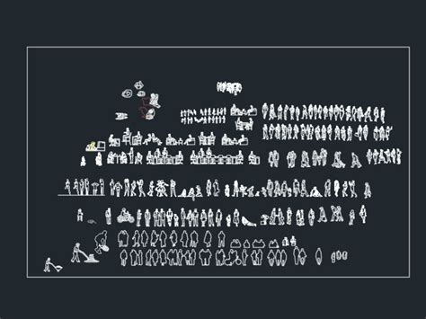 Bloques De Personas En Autocad Descargar Cad 2 67 Mb Bibliocad