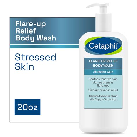 Cetaphil Moisturizing Relief Body Wash For Sensitive Skin Provides 24