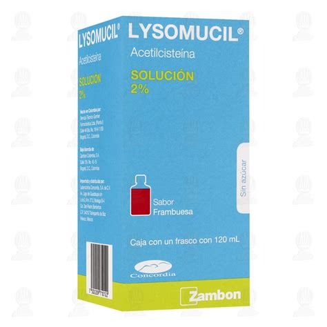 Lysomucil 2 Solución Sabor Frambuesa 120 Ml