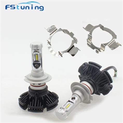 FStuning Canbus H7 LED Headlight Bulb With H7 Led Bulb Holder Adapter