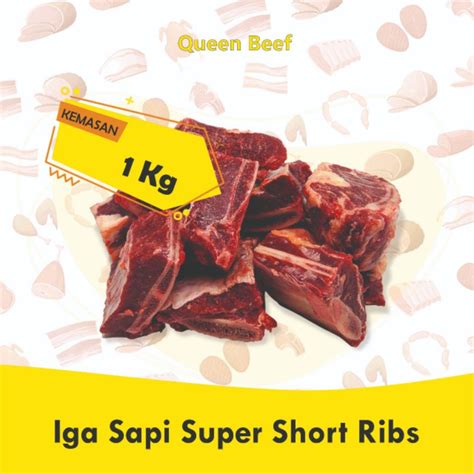 Jual Iga Sapi Super Short Rib Tebal Kg Iga Bakar Iga Konro Sop