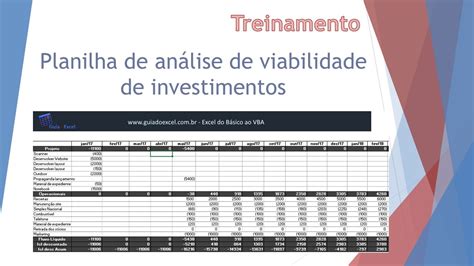 Planilha de análise de investimento Excel YouTube