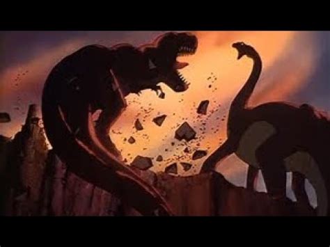 The Land Before Time (1988) - Sharptooth vs. Littlefoot’s Mother ...