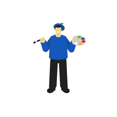 painting artist clipart template  edit