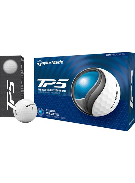 Taylormade Tp5 24 Pelotas De Golf Paquete De 12 Blanco