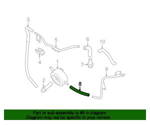 Nissan Engine Coolant Hose Ea A Tascaparts