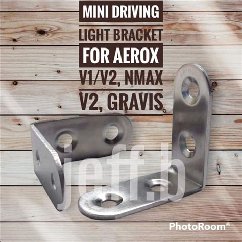 2pcs AEROX V1 V2 NMAX V2 GRAVIS STAINLESS BRACKET FOR MINI DRIVING