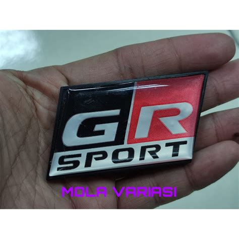 Jual Emblem GR Sport Logo GR Sport Toyota Stiker GR Sport Toyota