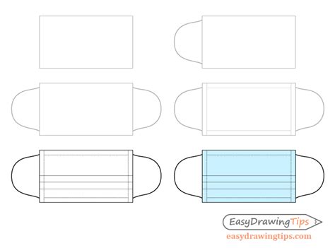 How to Draw a Face Mask Step by Step - EasyLineDrawing