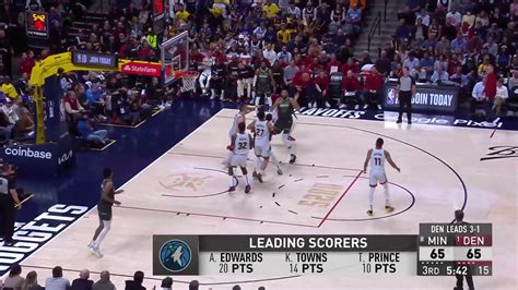 NBA On Twitter ANT EDWARDS GOT UP FOR THE BLOCK NBA TV Game 5