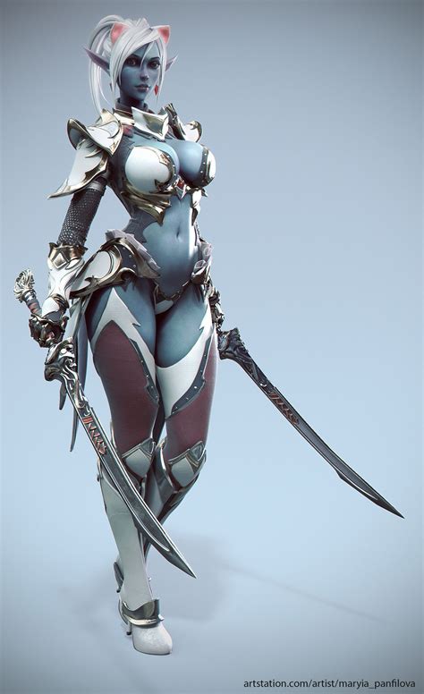 Lineage Blade Dancer Fantasy Female Warrior D Fantasy Fantasy Art