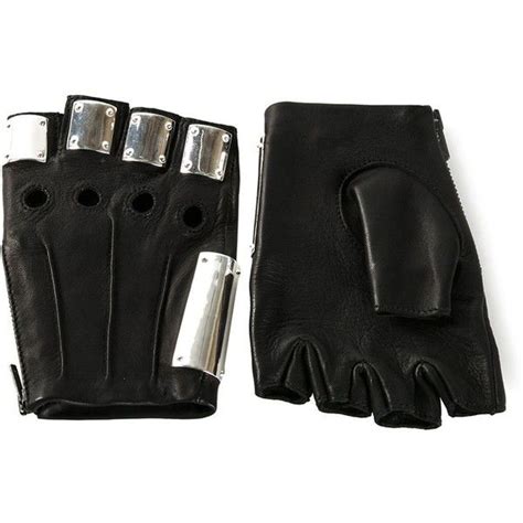 Majesty Black Armor Gloves Fingerless Leather Gloves Black Leather Gloves Leather Gloves