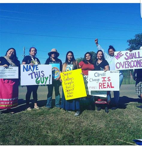 CENSORED NEWS: Native Americans Protest Trump in North Dakota During ...