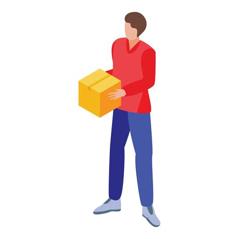 Parcel Delivery Icon Isometric Style 15550300 Vector Art At Vecteezy