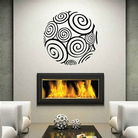 Stickers Rond Spirales Autocollant Muraux Et Deco