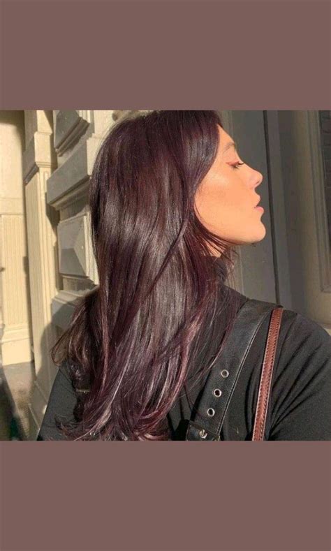 Spring Trend Cherry Coke Coloring Wine Hair Burgundy Brown Hair