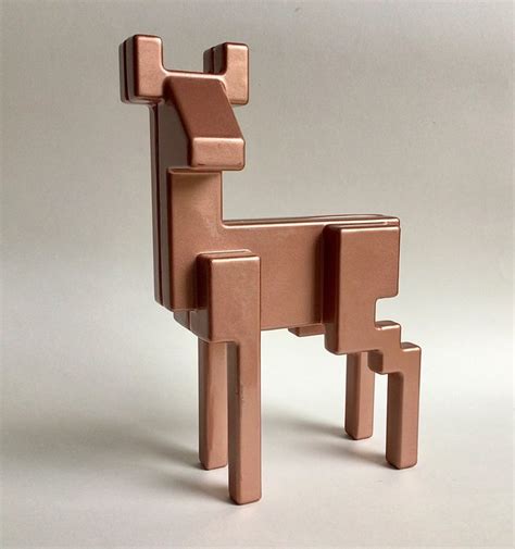 Ikea Monika Mulder Figurine Pixel Deer Samspelt Coated