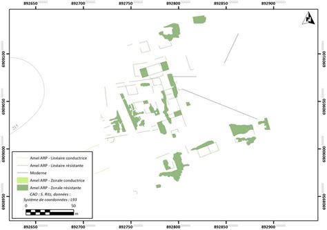 carte d interprétation technique des prospections géophysiques