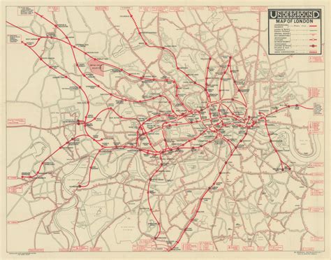 London Transport Vintage And More Recent London Underground Maps