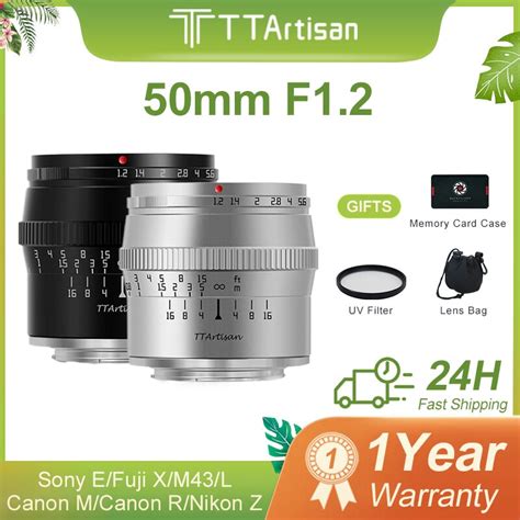 Ttartisan 수동 초점 카메라 렌즈 소니 E 후지 Xf 캐논 M 파나소닉 올림푸스 M4 3 니콘 Z 라이카 L 캐논r