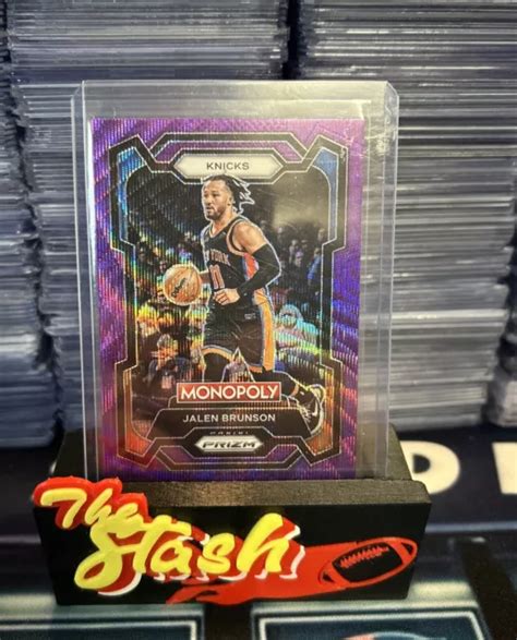 Nba Panini Prizm Monopoly Jalen Brunson Prisma Ondulato