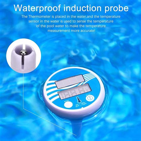 Solar Digital Pool & Spa Floating Thermometer