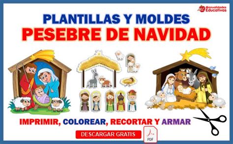 Pesebre De Navidad Para Imprimir Recortar Y Armar