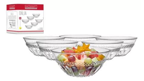 Conjunto 6 Tigelas De Sobremesa Sorvete Bowl Em Vidro 240ml MercadoLivre