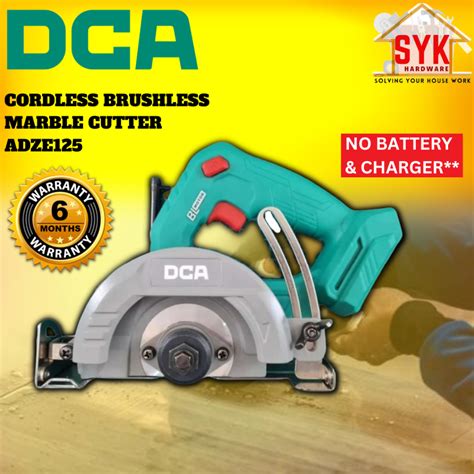 SYK DCA ADZE125 Cordless Brushless Marble Cutter Solo Tiles Cutter