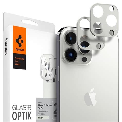 Spigen Iphone Pro Pro Max Linsskydd Optik Tr Pack Silver