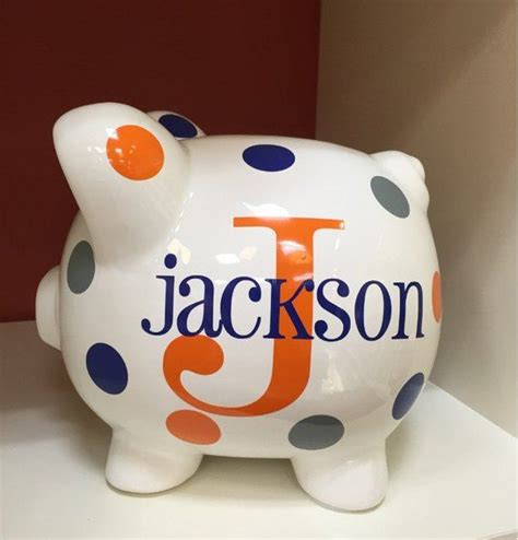 Personalized Lg 9piggy Bank-piggy Bank-piggy Bank for Boys-piggy Bank ...