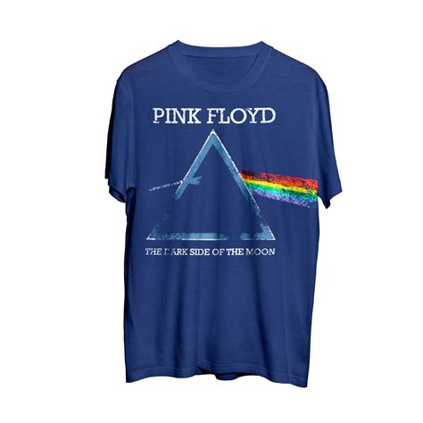 Pink Floyd Dark Side Of The Moon Blue T Shirt Shop The Pink Floyd Official Store