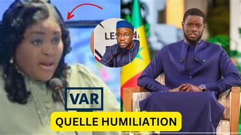 Ndeye fatou ndiaye humilié par le président diomaye YouTube