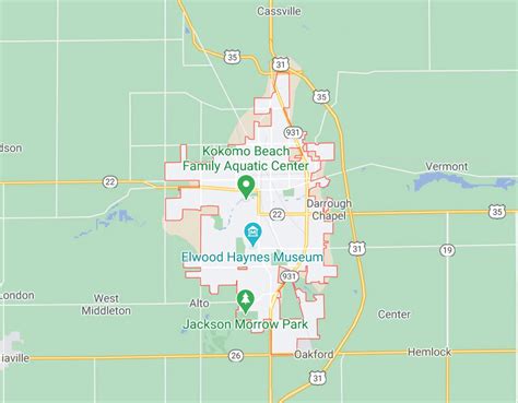 Kokomo Indiana Zip Code Map - Printable Maps Online