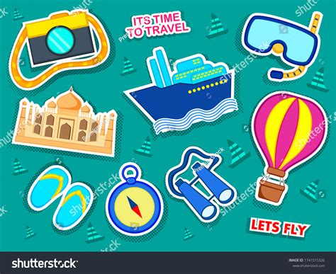 Vector Design Travel Vacation Background Tour Stock Vector Royalty