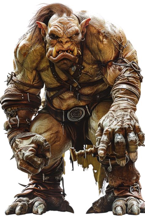 Ogre Isolated Against Transparent Backdrop 48052067 Png