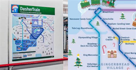 Yule-Log Roundhouse Station? TransLink's Christmas SkyTrain map | Urbanized