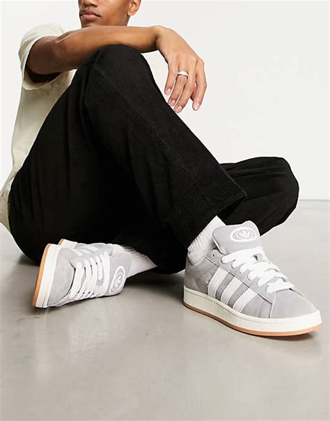 adidas Originals Campus 00s gum sole sneakers in grey | ASOS