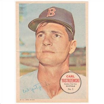 Topps Carl Yastrzemski Pin Ups Poster Hof Er Property Room