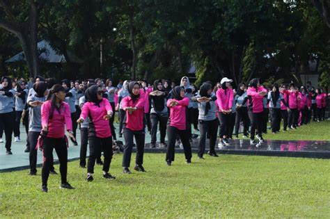 Meriahkan Hut Polwan Ke Polda Gorontalo Gelar Olahraga Bersama