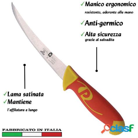 Coltello Da Disosso Lama Curva Cm Manici In Polipropilene Gomma