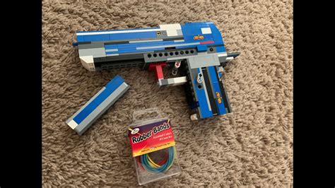 Lego Desert Eagle Working Lego Rubberband Gun Youtube