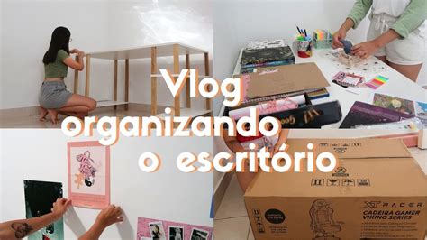 Vlog organizando o escritório novo YouTube