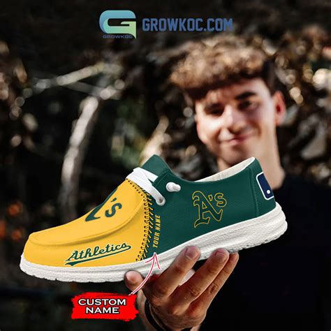 Oakland Athletics MLB Personalized Hey Dude Shoes - Growkoc