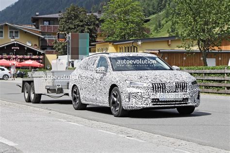 Skoda Superb Combi Spied For The First Time It Looks Bigger Than