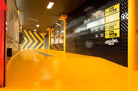 Colourful And Creative Floors Applied At Machine WashWorx Flowcrete